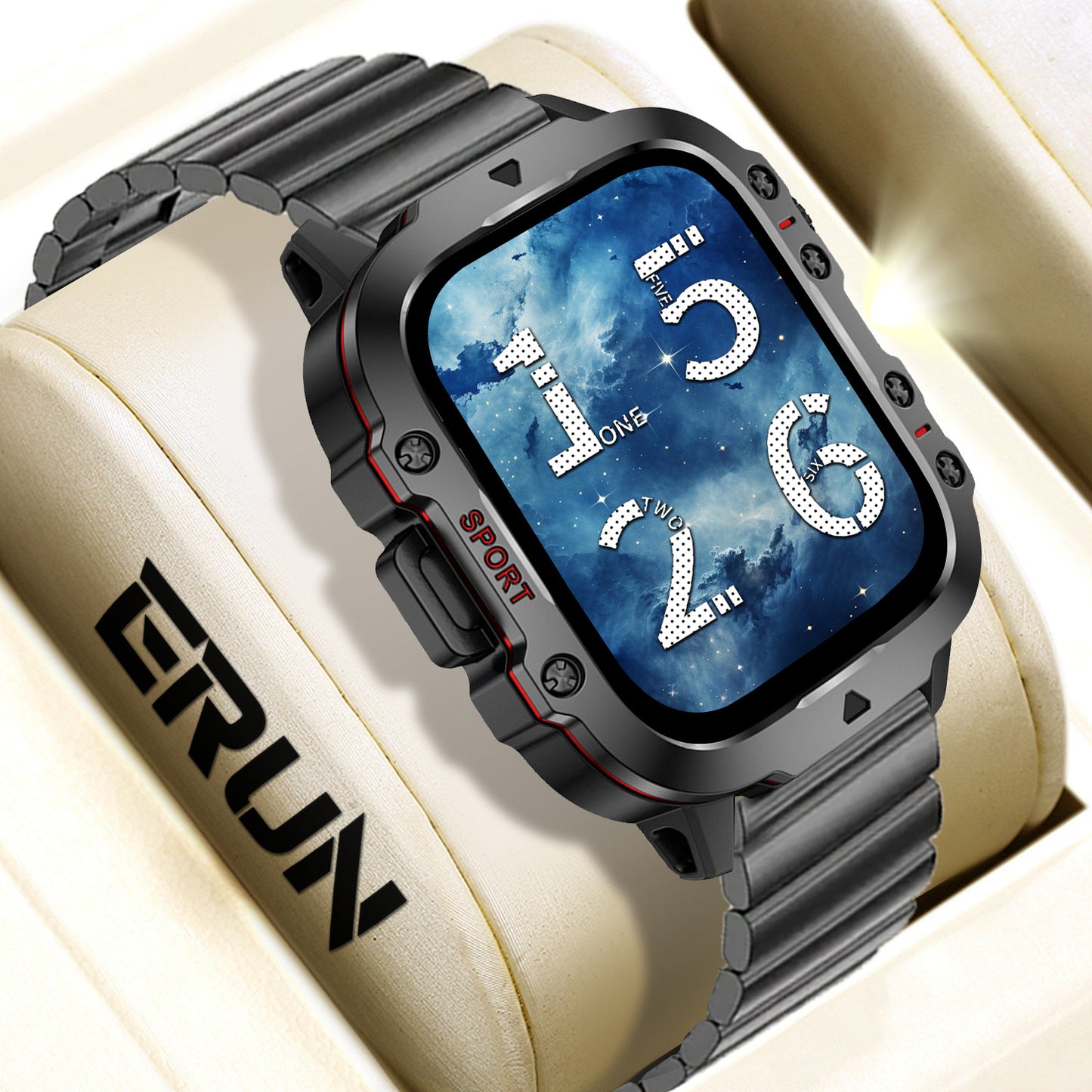 Smart Sports Outdoor Smartwatch Fitness Tracker H19 Heart Rate Step Sleep Bluetooth Call for iOS