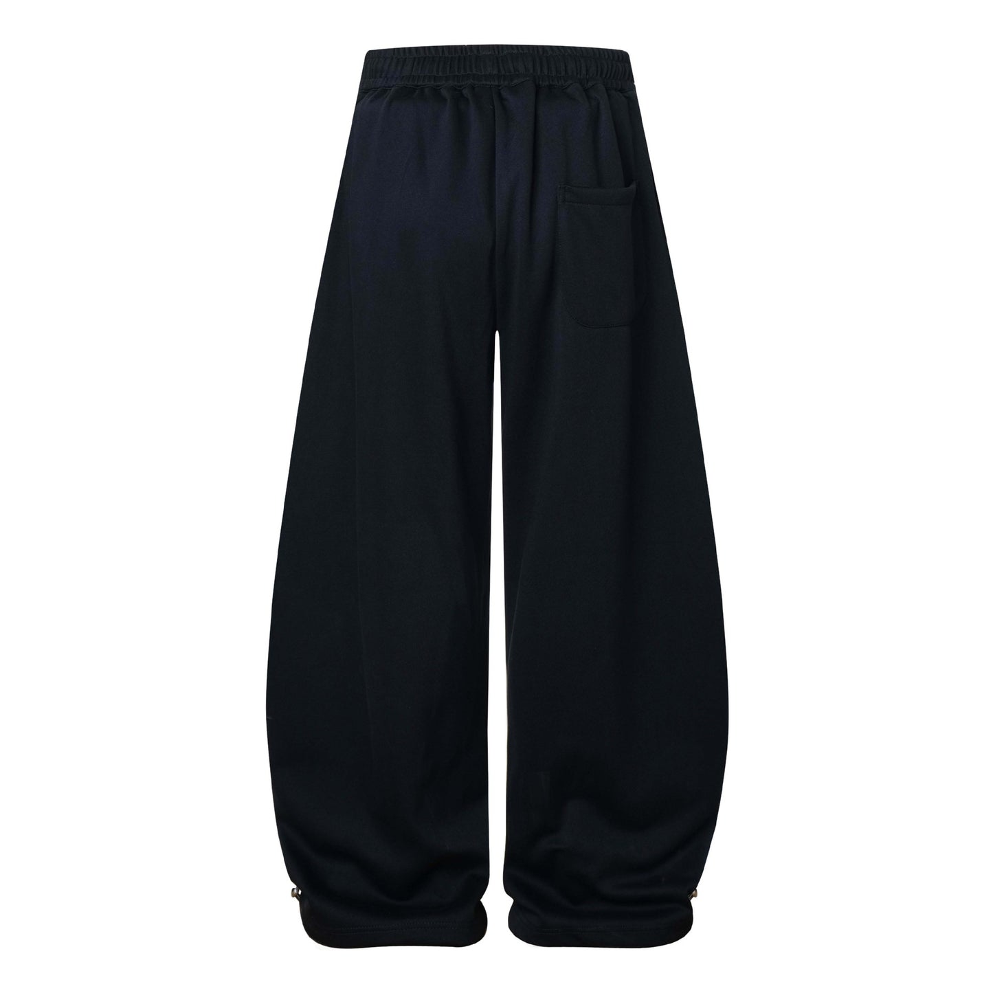 Color Block Spliced Three-Stripe Slant Pocket Casual Pants Unisex Loose Wide-Leg Sport Pants